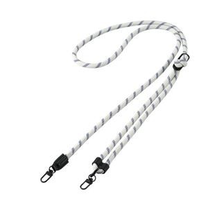 エレコム ショルダーストラップ／丸紐8mm／ホワイトグレー P-STCASDR08GY【ストラップのみケース別売り】