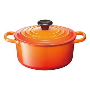 ル・クルーゼ シグニチャー ココット・ロンド18cm オレンジ 22302813