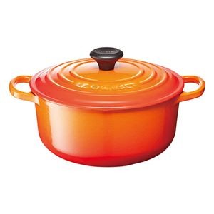 ル・クルーゼ シグニチャー ココット・ロンド20cm オレンジ 22302815