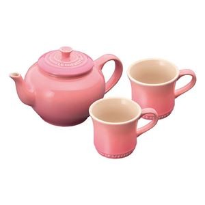 ル・クルーゼ ティーポット＆マグ（SS）（2個入り）セット ローズクオーツ 22307510