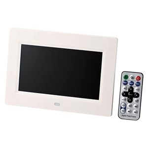 動画対応7型デジタルフォトフレーム ホワイト 22342801