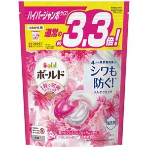 P&G ボールド ジェルボール4D 華やかプレミアムブロッサムの香り つめかえ ハイパージャンボサイズ 1パック(36個)
