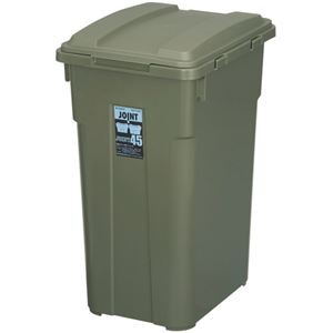 新輝合成 TONBO連結カラー分別ペール 45L カーキグリーン 02068-2 1台