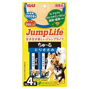 （まとめ） いなば JumpLifeちゅ～る とりささみ 14g×4本 （ペットフード・犬用） 【×10セット】