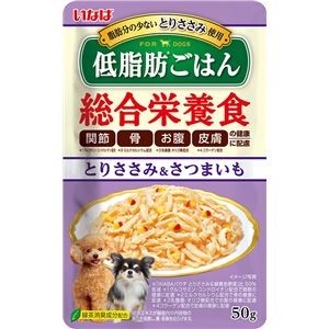 （まとめ） いなば 低脂肪ごはん とりささみ＆さつまいも 50g （ペットフード・犬用） 【×24セット】