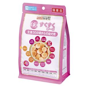 （まとめ） aniwell 子犬すくすくボーロ 60g （ペットフード・犬用） 【×5セット】
