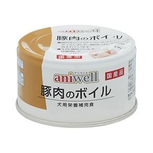 （まとめ） aniwell 豚肉のボイル 85g （ペットフード・犬用） 【×10セット】
