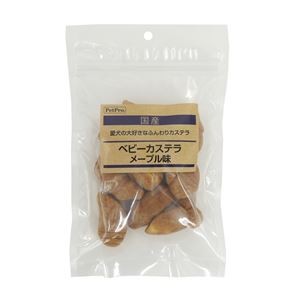 （まとめ） ペットプロ 国産おやつ ベビーカステラ メープル味 70g （ペットフード・犬用） 【×10セット】