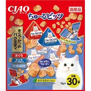 CIAO ちゅ～るビッツ まぐろ・かつおバラエティ 12g×30袋入 （ペットフード・猫用）