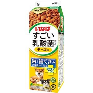 （まとめ） いなば すごい乳酸菌クランキー牛乳パック チーズ味 380g （ペットフード・犬用） 【×5セット】