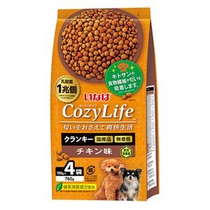 （まとめ） いなば CozyLifeクランキー チキン味 190g×4袋 （ペットフード・犬用） 【×3セット】