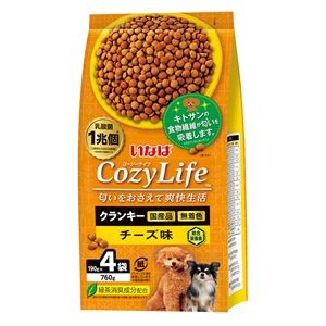 （まとめ） いなば CozyLifeクランキー チーズ味 190g×4袋 （ペットフード・犬用） 【×3セット】