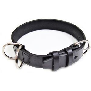 オイルレザーカラー #30 ブラック （ペット用品・犬用）