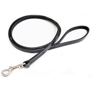 オイルレザーリード #12 ブラック （ペット用品・犬用）