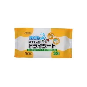 （まとめ） 流せるおそうじ用ドライシート25枚 【×5セット】