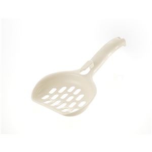 （まとめ） ラプレ ネコトイレ用スコップ アイボリー （ペット用品） 【×5セット】