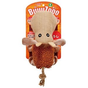 （まとめ）BuuuZooo うし【×3セット】 (犬用玩具)