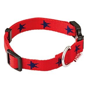 （まとめ）メリカジ スターカラー M レッド【×3セット】 (犬用品/首輪)