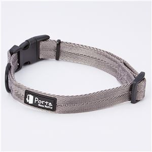 （まとめ）Porta カラー S シルバーグレー【×5セット】 (犬用品/首輪)