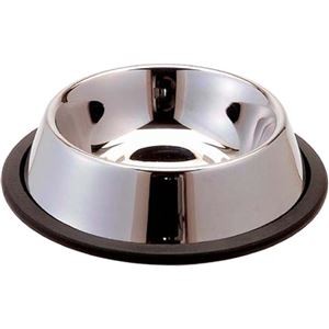 （まとめ）ステンレス製食器 犬用富士型 M【×3セット】 (犬用品)