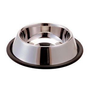 （まとめ）ステンレス製食器 犬用富士型 L【×2セット】 (犬用品)