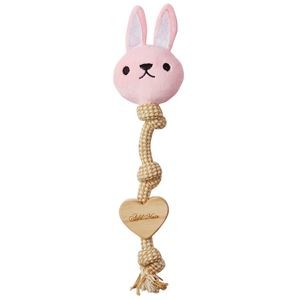 （まとめ）Natural Floss ウッディロープアニマル うさぎ【×3セット】 (犬用玩具)