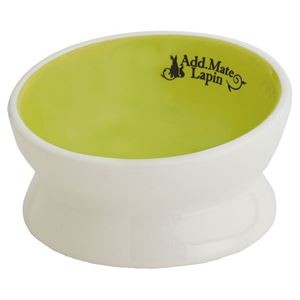 （まとめ）ラパン 食べやすい脚付き陶器製ラビットディッシュ【×3セット】 (小動物用品)