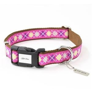 アーガイルカラー L ピンク (犬用品/首輪)