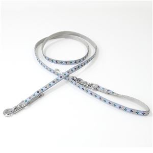 （まとめ）アーガイルリード SS ライトブルー【×2セット】 (犬用品/リード)