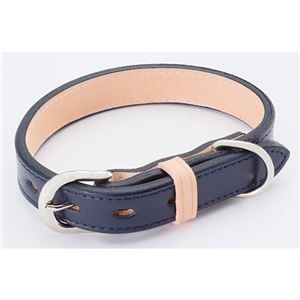 レザースタイルカラー S ネイビー (犬用品/首輪)