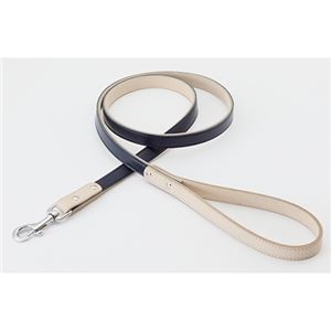 レザースタイルリード S ネイビー (犬用品/リード)