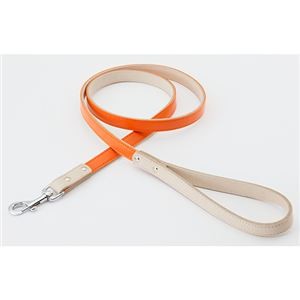 レザースタイルリード S オレンジ (犬用品/リード)
