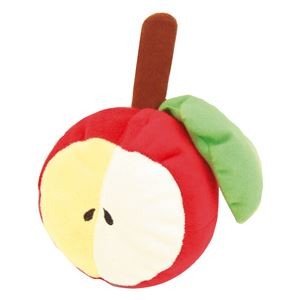 （まとめ）でっかいフルーツ リンゴ【×5セット】 (犬用玩具)