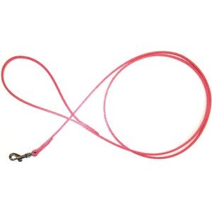 Wレザーリード #6 ピンク (犬用品/リード)