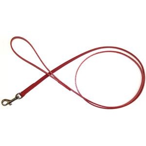 Wレザーリード #9 レッド (犬用品/リード)