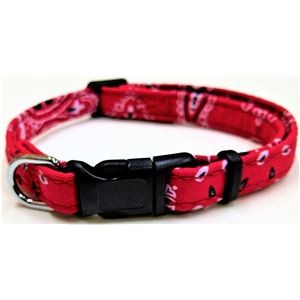 （まとめ）ペイズリーカラー #10 レッド【×5セット】 (犬用品/首輪)
