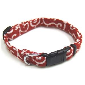（まとめ）コットンカラクサカラー #10 レッド【×5セット】 (犬用品/首輪)