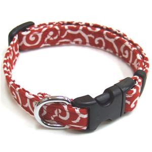 （まとめ）コットンカラクサカラー #15 レッド【×3セット】 (犬用品/首輪)