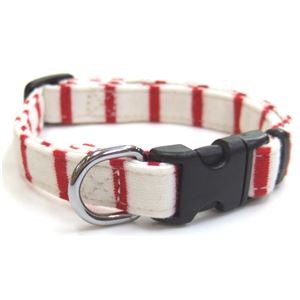 （まとめ）ニットボーダーカラー #15 レッド【×3セット】 (犬用品/首輪)