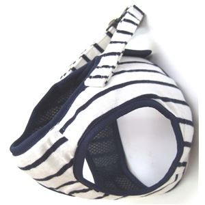 （まとめ）ニットボーダーソフトハーネス S ネイビー【×2セット】 (犬用品/ハーネス)