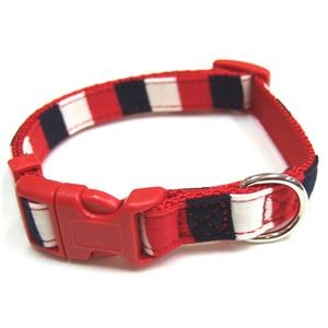（まとめ）シックボーダーカラー #15 レッド【×3セット】 (犬用品/首輪)