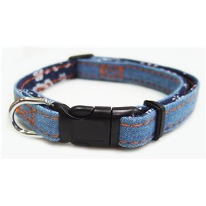 （まとめ）コットンデニムカラー #10 ライトブルー【×5セット】 (犬用品/首輪)
