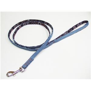 （まとめ）コットンデニムリード #10 ライトブルー【×3セット】 (犬用品/リード)