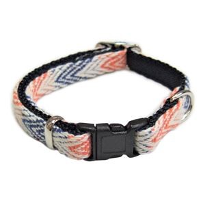 （まとめ）シェブロンカラー #10 ネイビー【×5セット】 (犬用品/首輪)