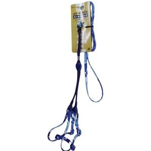 （まとめ）アンブルハーネスリード メイサイ 青【×2セット】 (犬用品/リード)