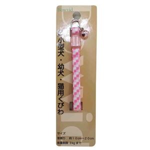 （まとめ）アンブルカラー 鈴付 ドット ピンク【×5セット】 (犬用品/首輪)