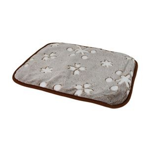 （まとめ）あったかプラス マット S もこもこスノー ココア【×5セット】 (ペット住関連用品/ベット/マット（布製）)