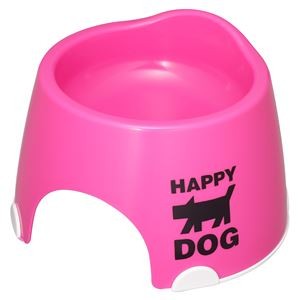 （まとめ）小型犬専用フードボウル すべり止め付 ピンク【×5セット】 (犬用品)