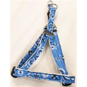 オーガニックハーネスパピーペイズリーブルー (犬用品/ハーネス)