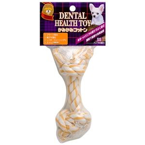 （まとめ）かみかみコットン バニラの香りSS【×10セット】 (犬用玩具)